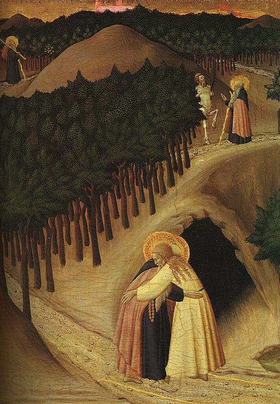Stefano di Giovanni Sassetta The Meeting of St.Anthony and St.Paul Germany oil painting art